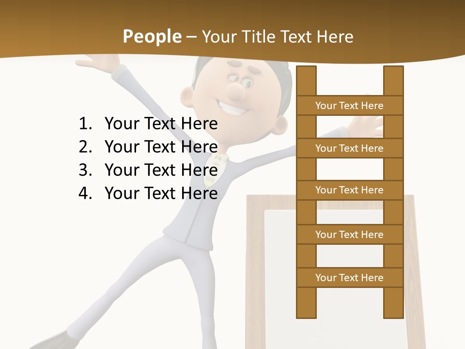 Illustration Human Suit PowerPoint Template