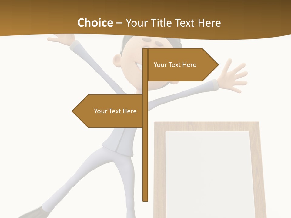 Illustration Human Suit PowerPoint Template