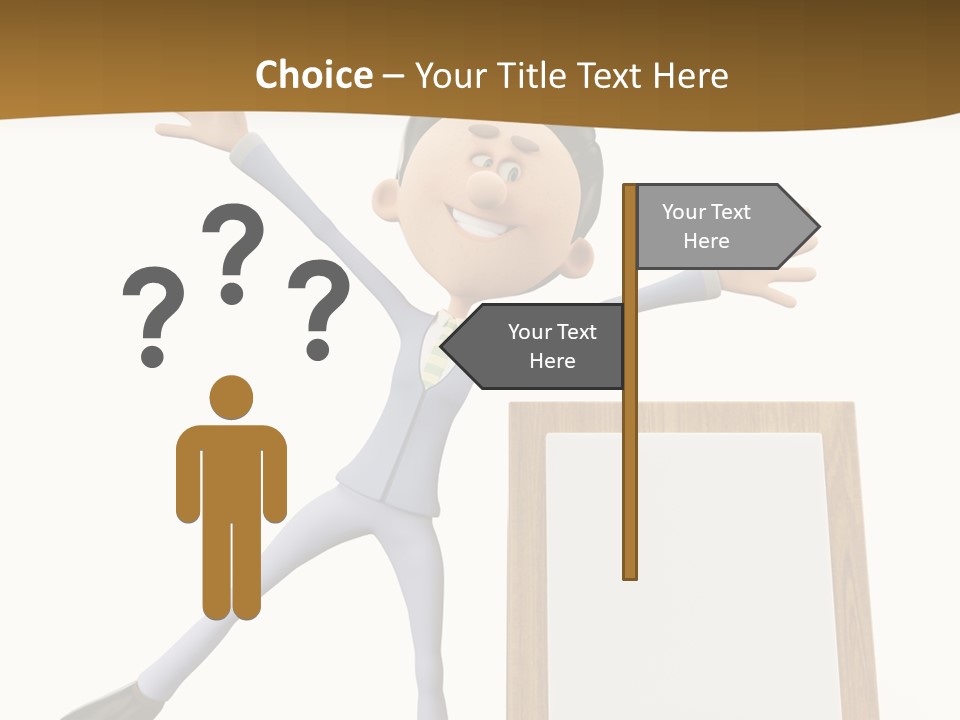 Illustration Human Suit PowerPoint Template