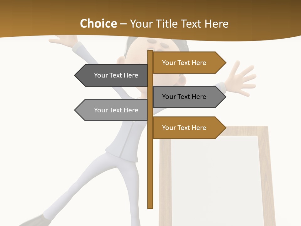 Illustration Human Suit PowerPoint Template