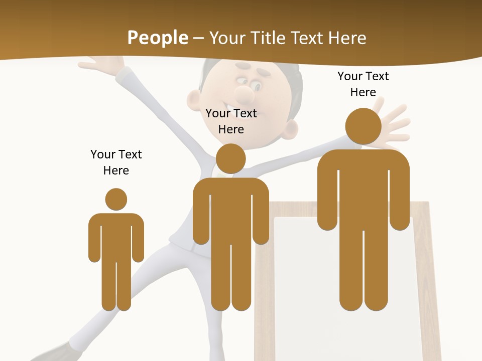 Illustration Human Suit PowerPoint Template