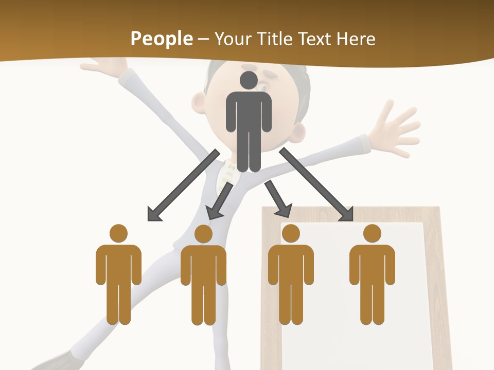 Illustration Human Suit PowerPoint Template