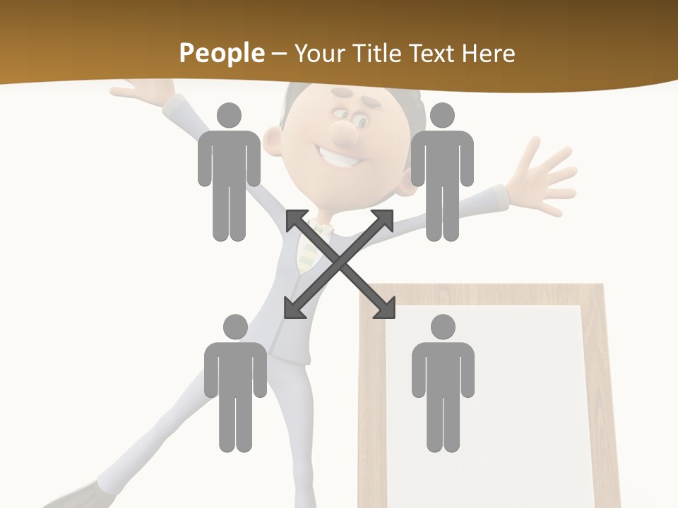 Illustration Human Suit PowerPoint Template