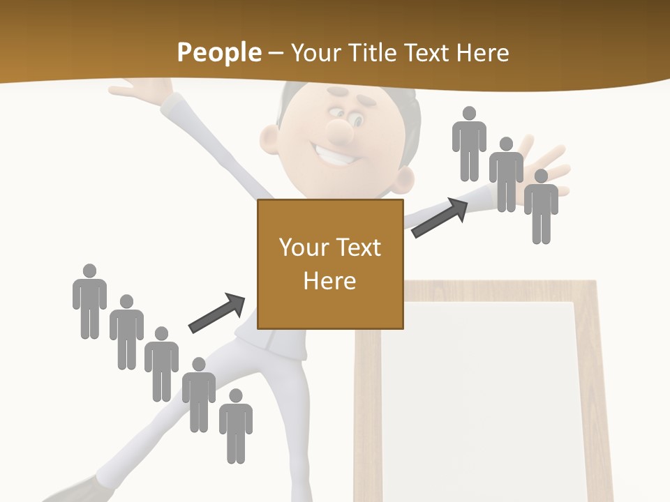 Illustration Human Suit PowerPoint Template