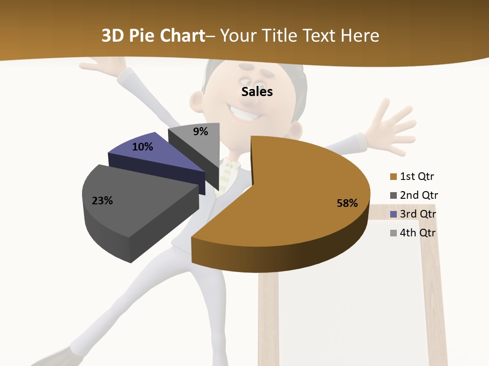 Illustration Human Suit PowerPoint Template