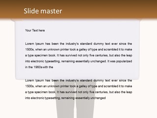 Worker Suit Presenter PowerPoint Template