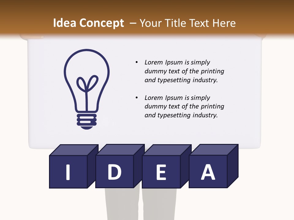Worker Suit Presenter PowerPoint Template