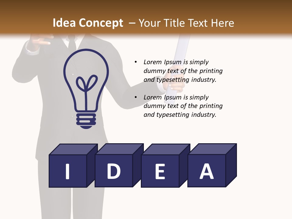 Idea Card Job PowerPoint Template