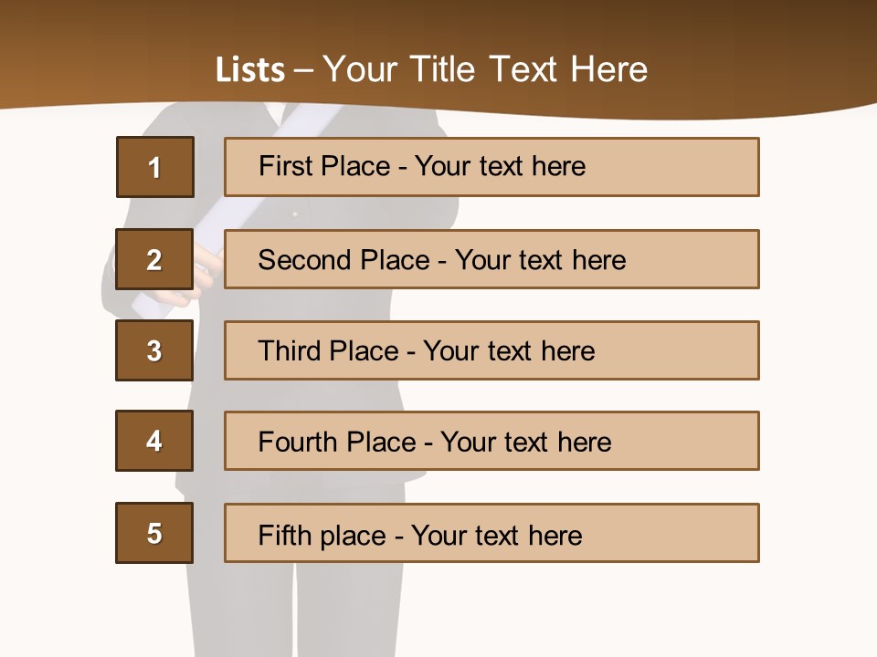 Sign Success Salesperson PowerPoint Template