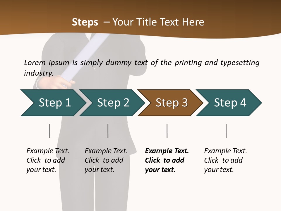 Sign Success Salesperson PowerPoint Template