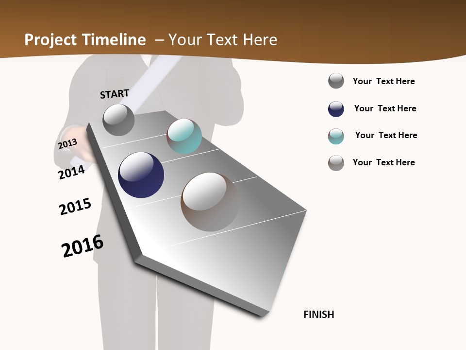 Sign Success Salesperson PowerPoint Template