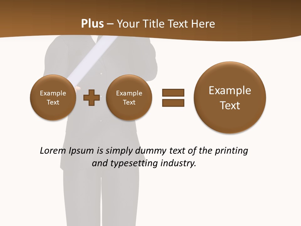 Sign Success Salesperson PowerPoint Template