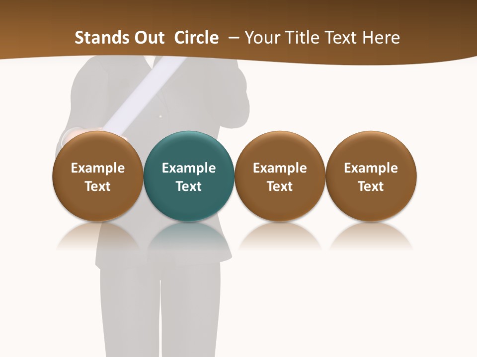 Sign Success Salesperson PowerPoint Template