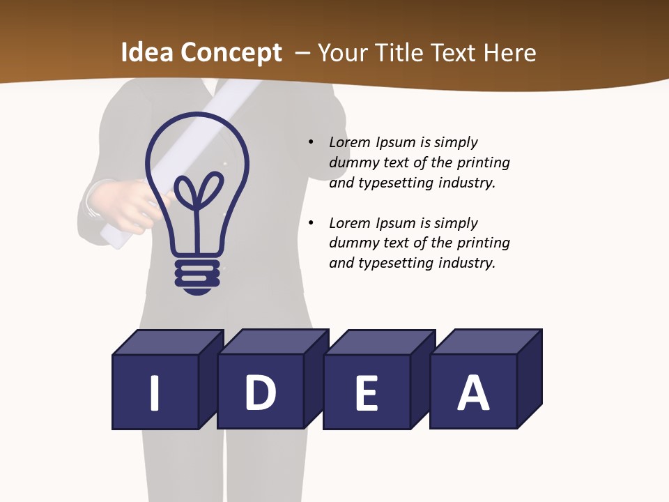 Sign Success Salesperson PowerPoint Template