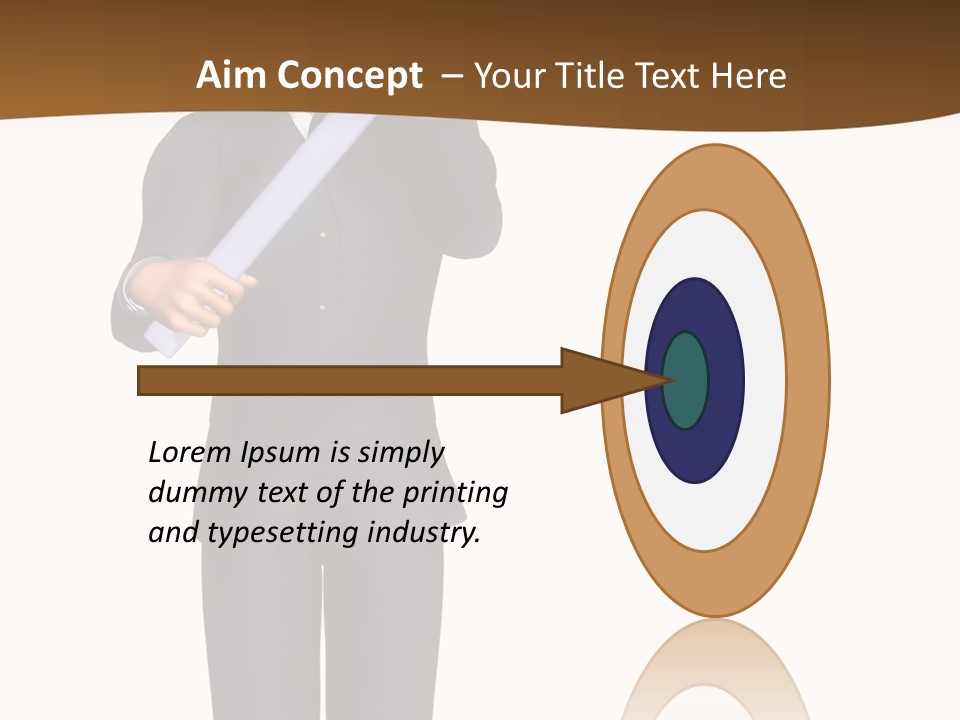 Sign Success Salesperson PowerPoint Template