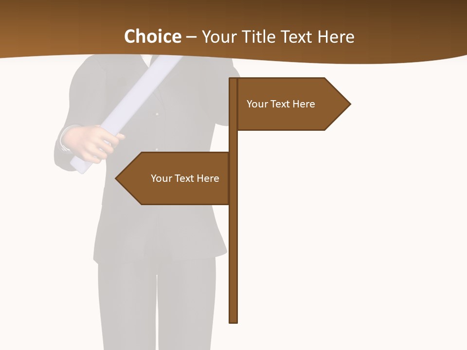 Sign Success Salesperson PowerPoint Template