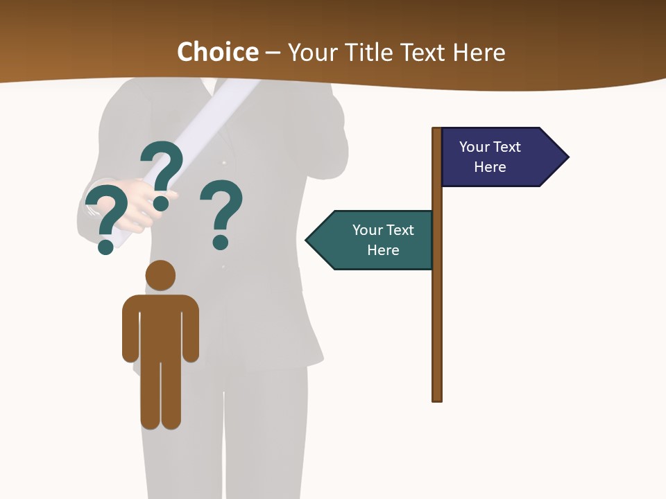 Sign Success Salesperson PowerPoint Template