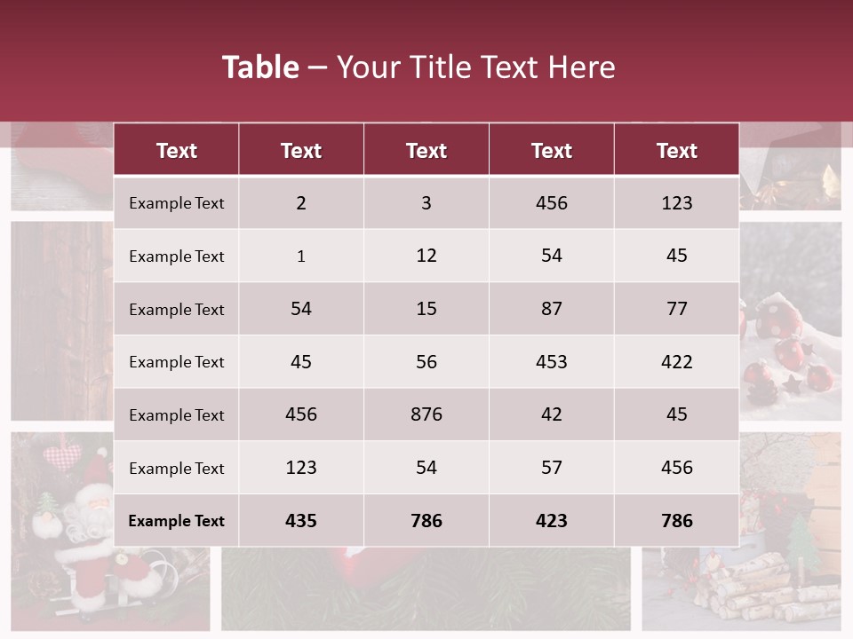 Weihnachtsmotive Elch Rot PowerPoint Template