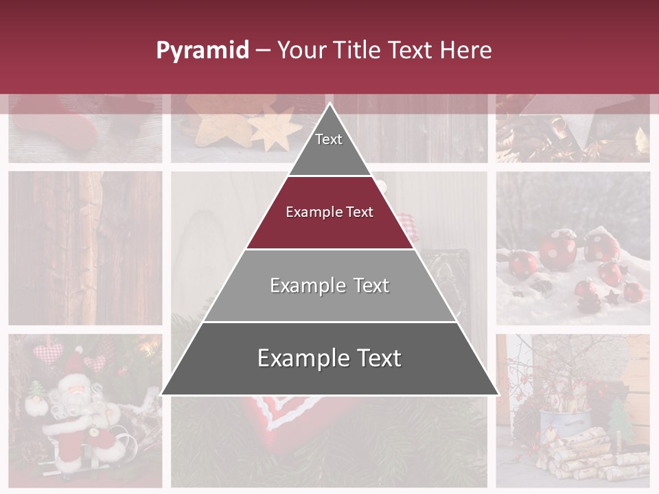 Weihnachtsmotive Elch Rot PowerPoint Template