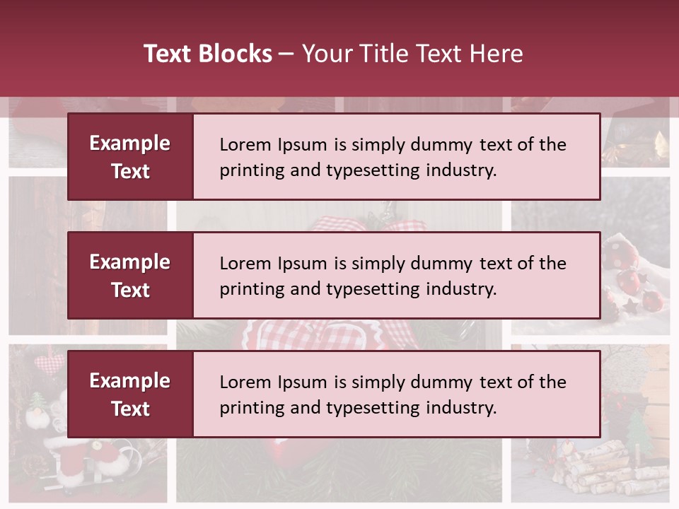 Weihnachtsmotive Elch Rot PowerPoint Template