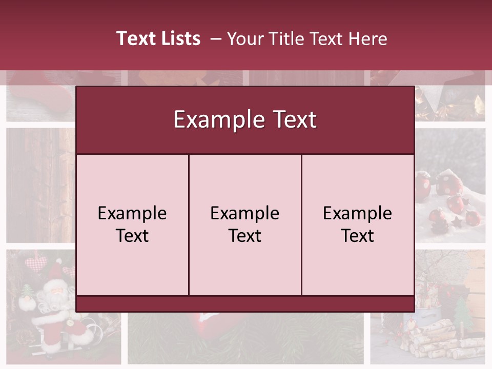 Weihnachtsmotive Elch Rot PowerPoint Template