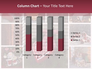 Weihnachtsmotive Elch Rot PowerPoint Template