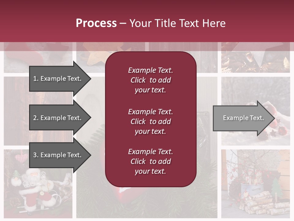 Weihnachtsmotive Elch Rot PowerPoint Template