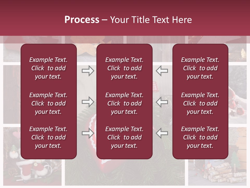 Weihnachtsmotive Elch Rot PowerPoint Template