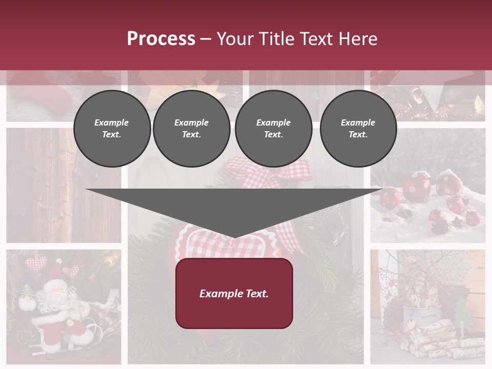Weihnachtsmotive Elch Rot PowerPoint Template