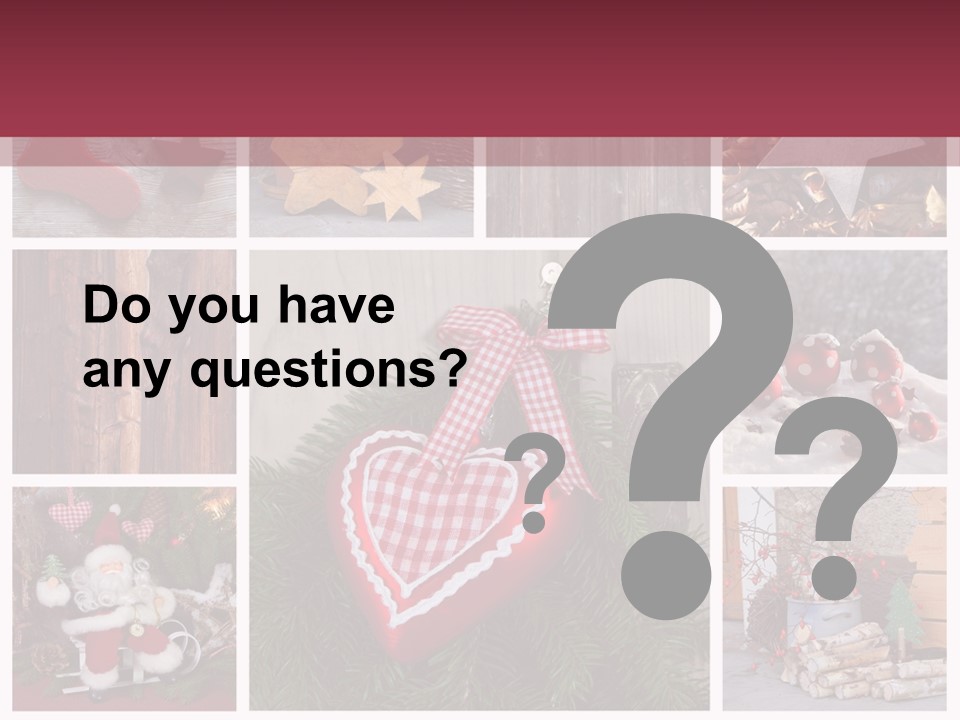 Weihnachtsmotive Elch Rot PowerPoint Template