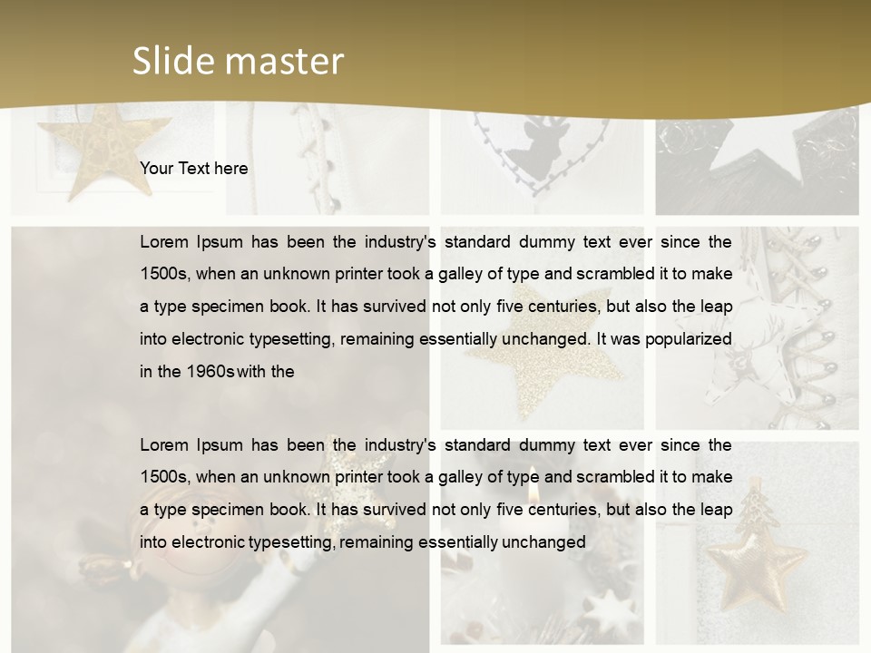 Alt Schm Weihnachtsschmuck PowerPoint Template