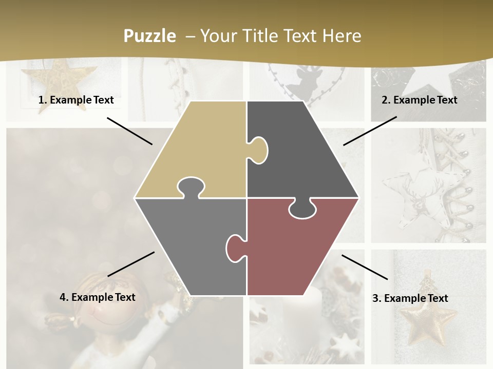 Alt Schm Weihnachtsschmuck PowerPoint Template