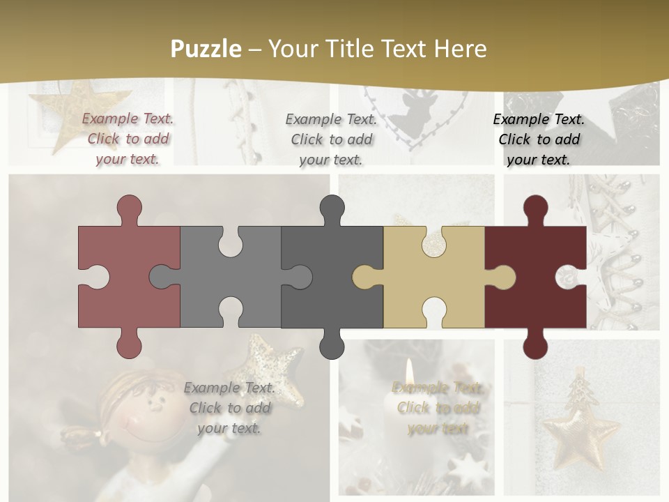 Alt Schm Weihnachtsschmuck PowerPoint Template