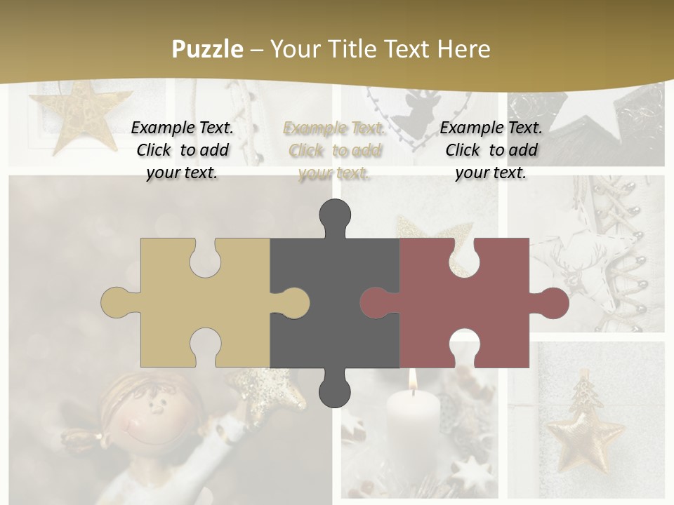 Alt Schm Weihnachtsschmuck PowerPoint Template