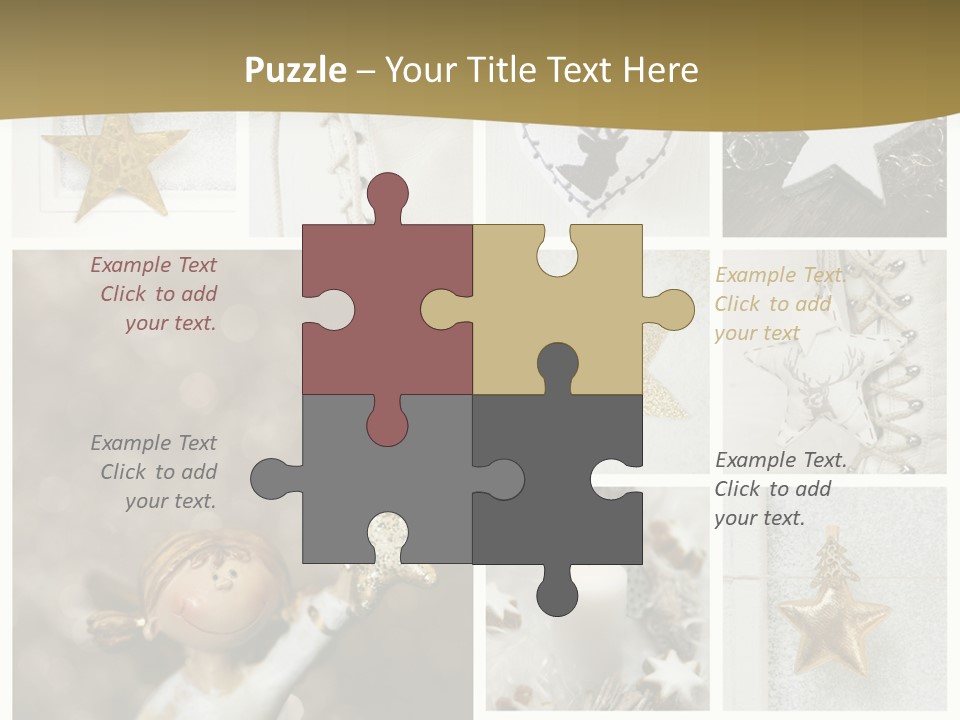 Alt Schm Weihnachtsschmuck PowerPoint Template