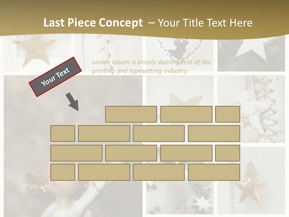 Alt Schm Weihnachtsschmuck PowerPoint Template