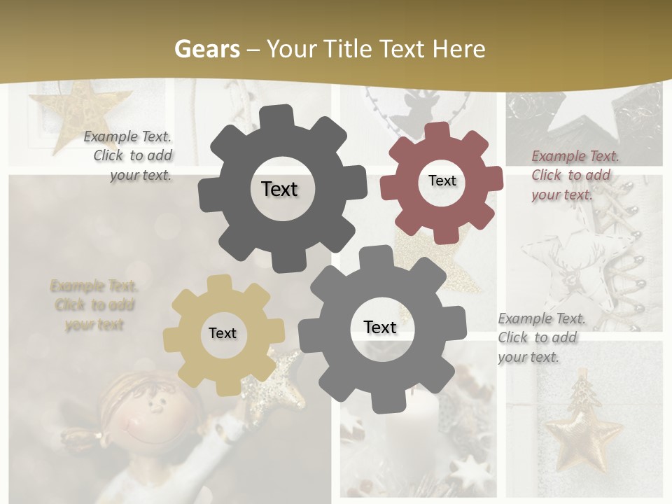 Alt Schm Weihnachtsschmuck PowerPoint Template