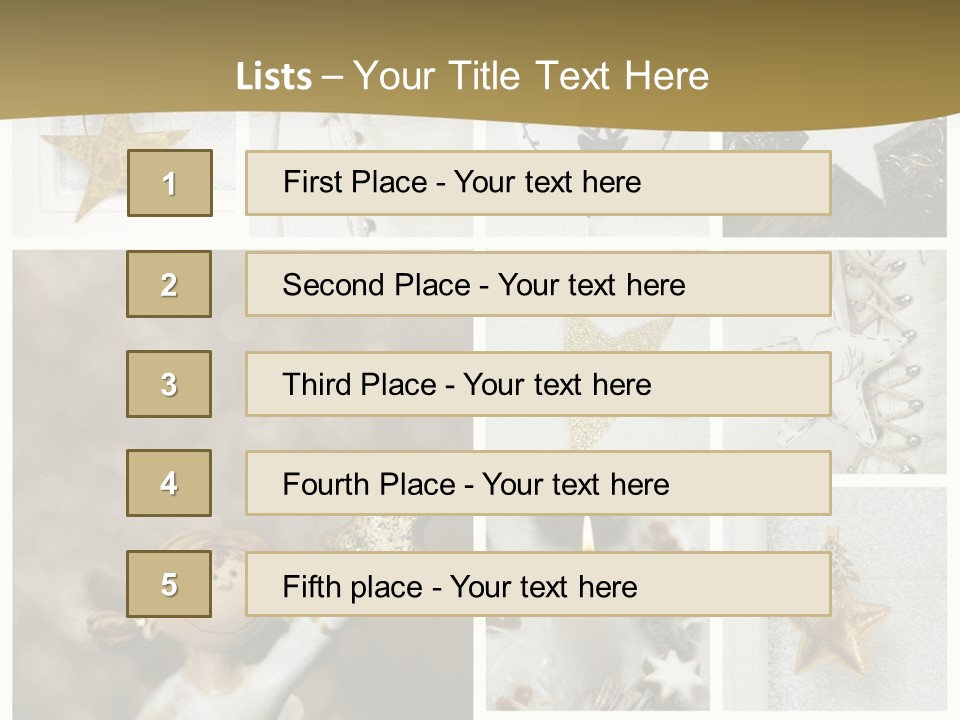 Alt Schm Weihnachtsschmuck PowerPoint Template