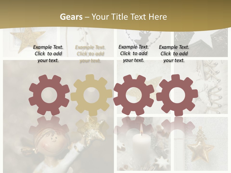Alt Schm Weihnachtsschmuck PowerPoint Template