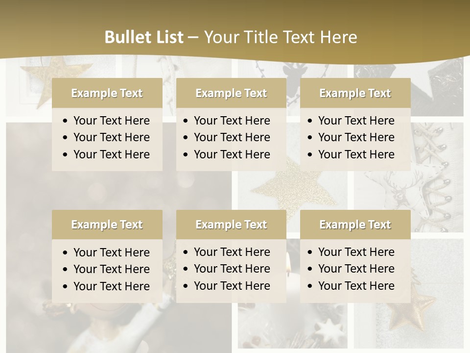 Alt Schm Weihnachtsschmuck PowerPoint Template