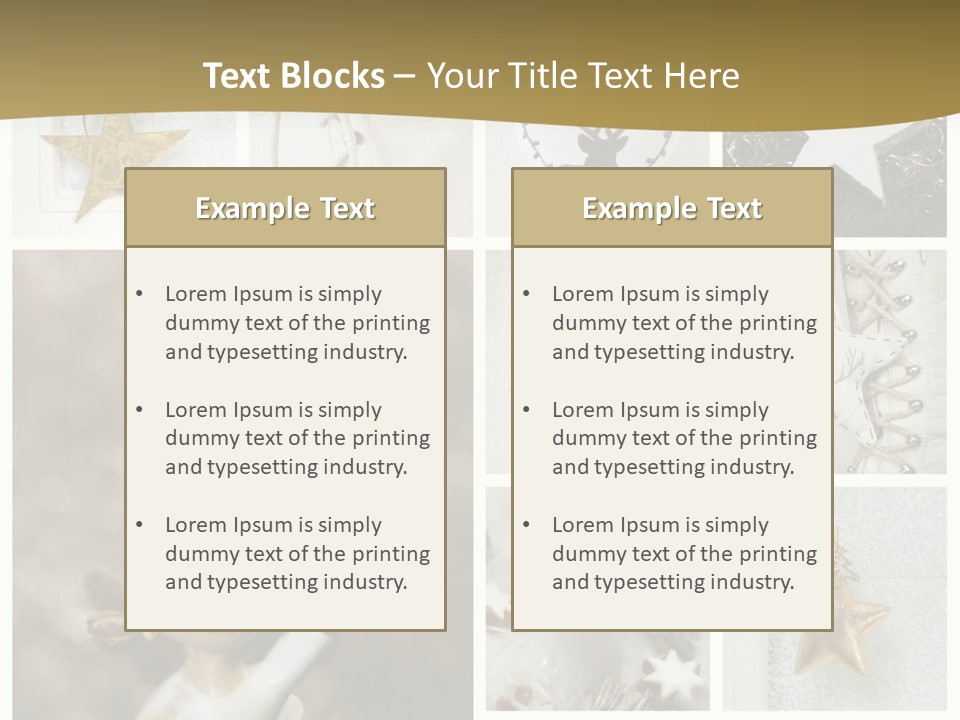 Alt Schm Weihnachtsschmuck PowerPoint Template