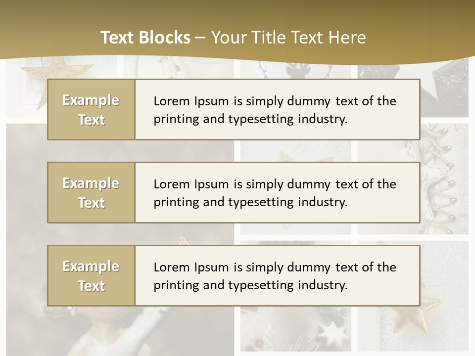 Alt Schm Weihnachtsschmuck PowerPoint Template