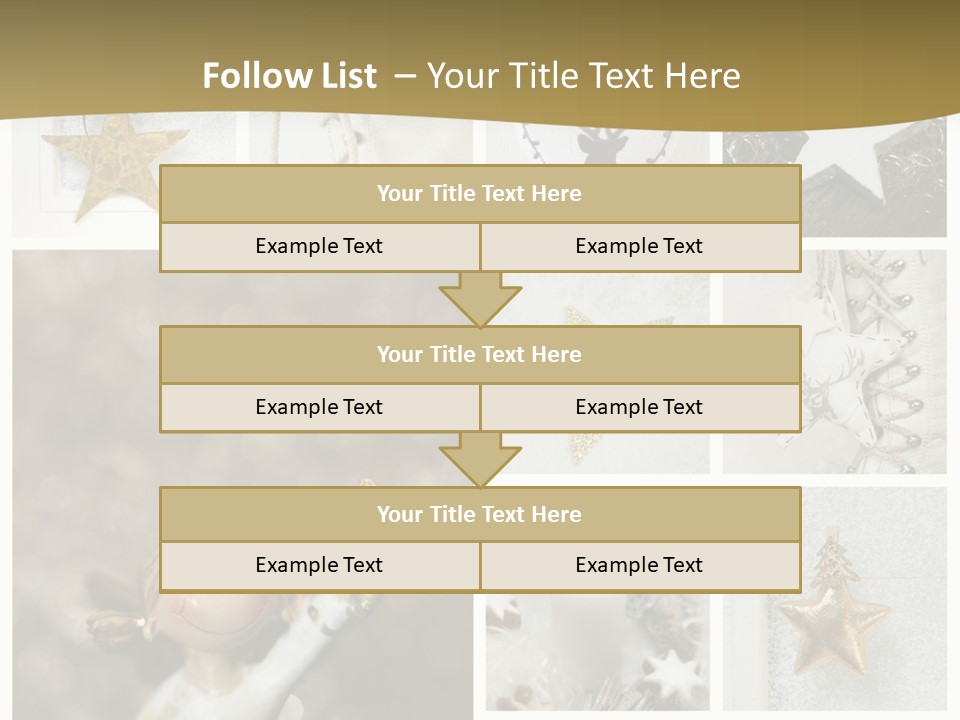 Alt Schm Weihnachtsschmuck PowerPoint Template