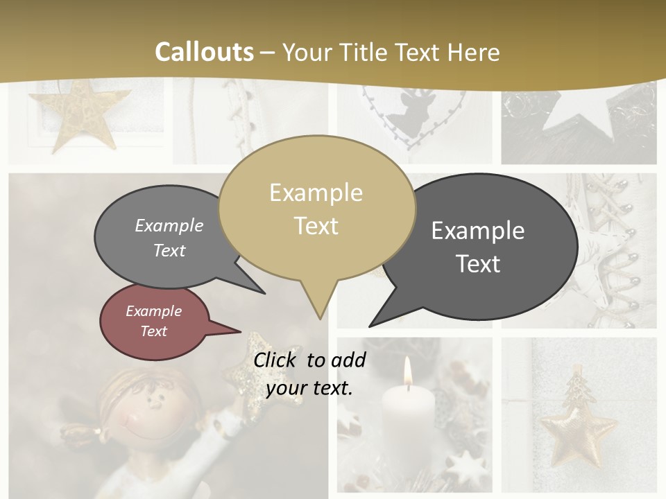 Alt Schm Weihnachtsschmuck PowerPoint Template