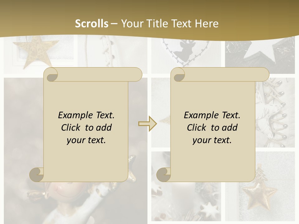 Alt Schm Weihnachtsschmuck PowerPoint Template