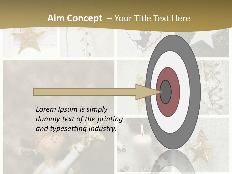 Alt Schm Weihnachtsschmuck PowerPoint Template