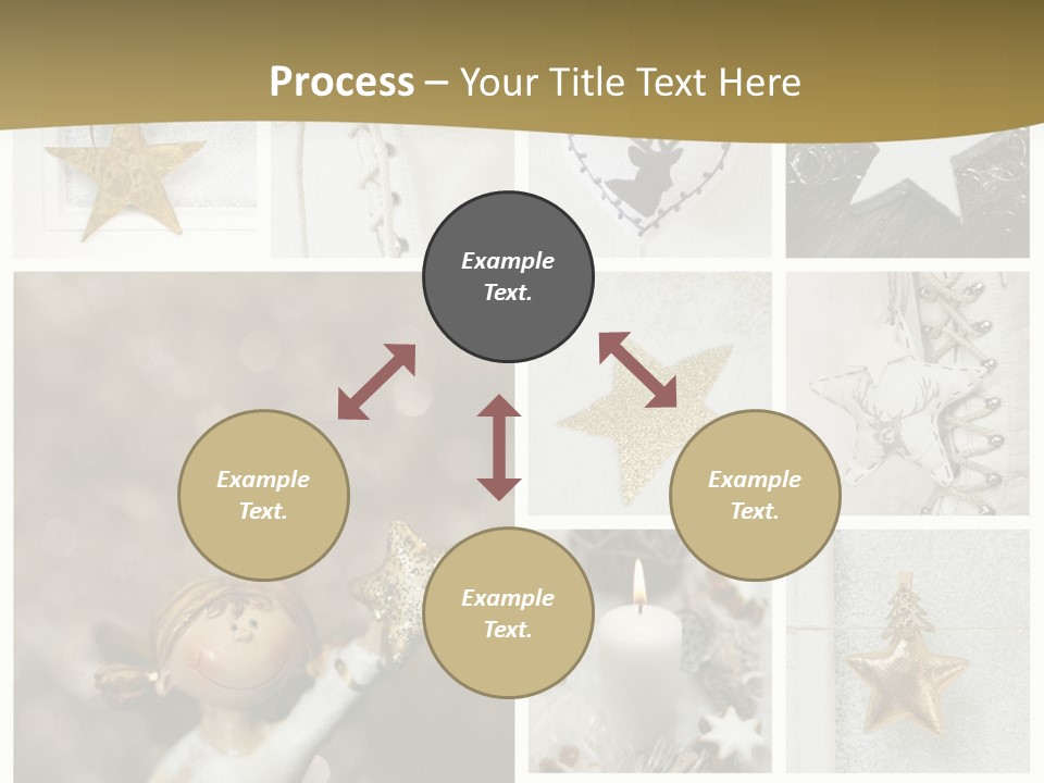 Alt Schm Weihnachtsschmuck PowerPoint Template