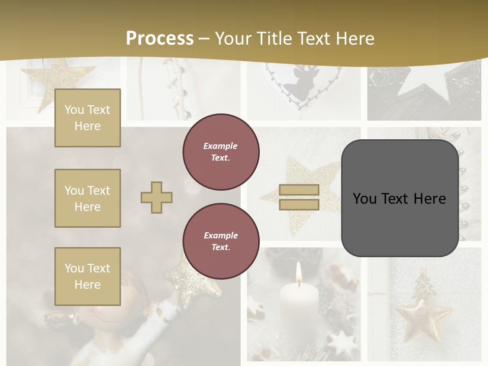 Alt Schm Weihnachtsschmuck PowerPoint Template
