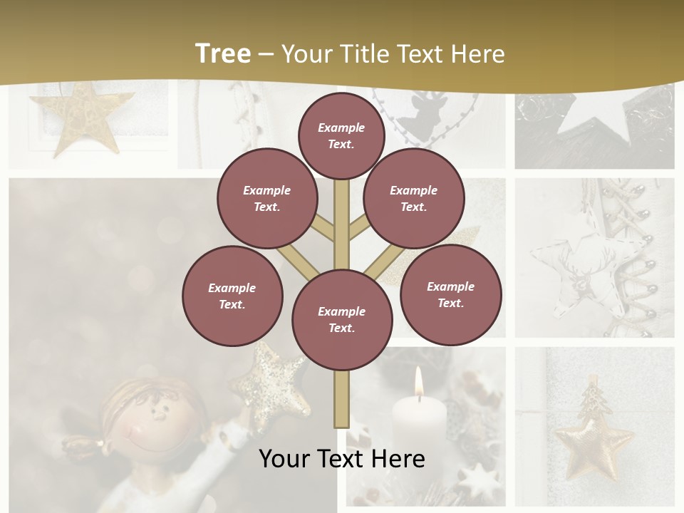Alt Schm Weihnachtsschmuck PowerPoint Template