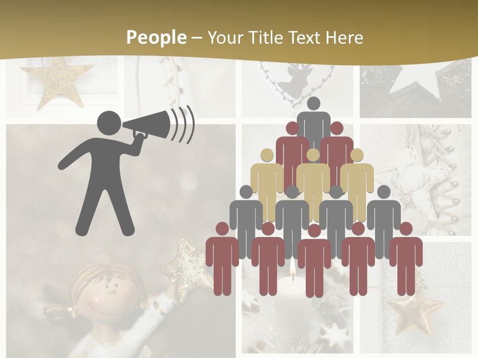 Alt Schm Weihnachtsschmuck PowerPoint Template